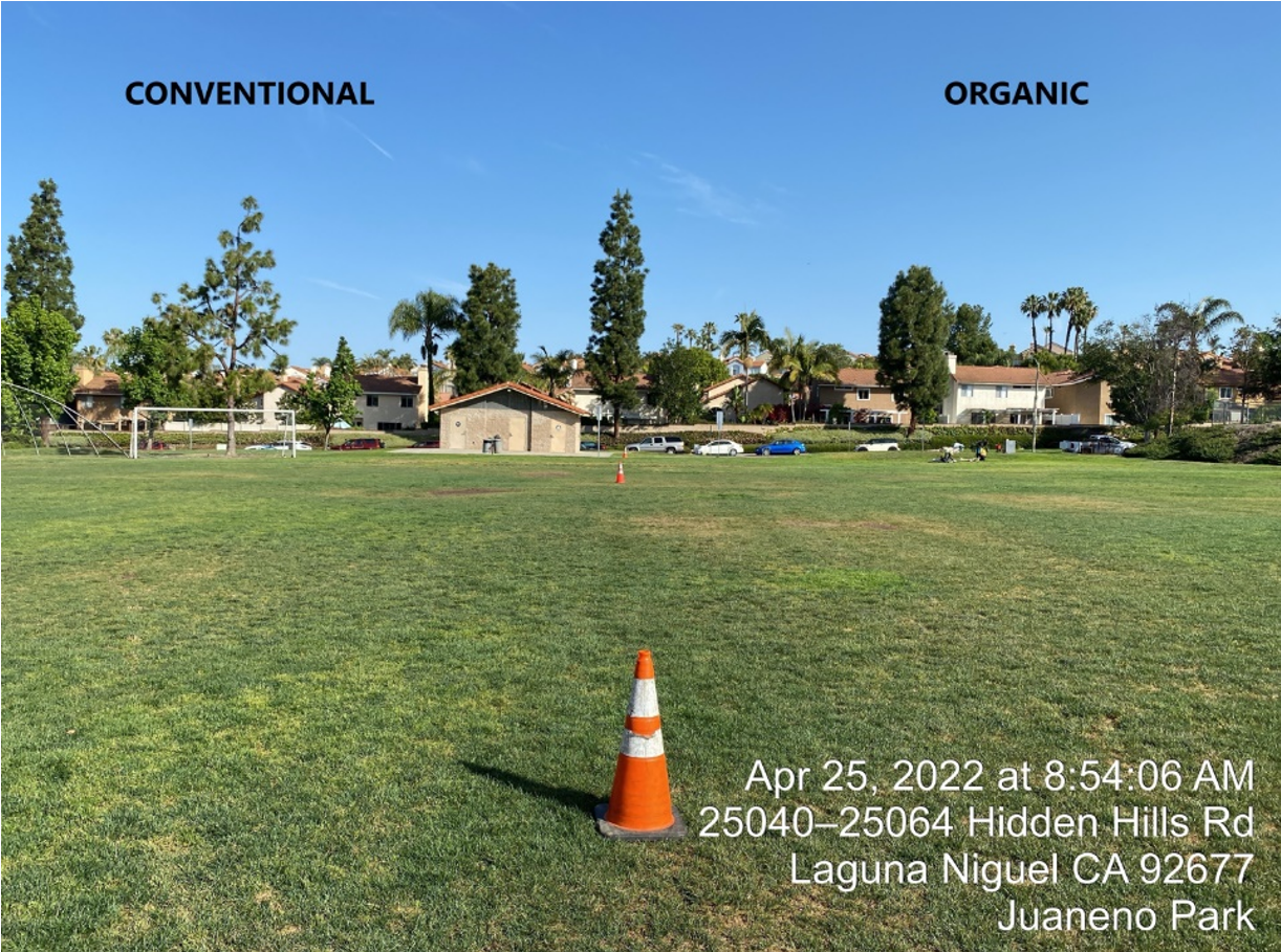 Juaneno Park Organic v Conventional Turf Management