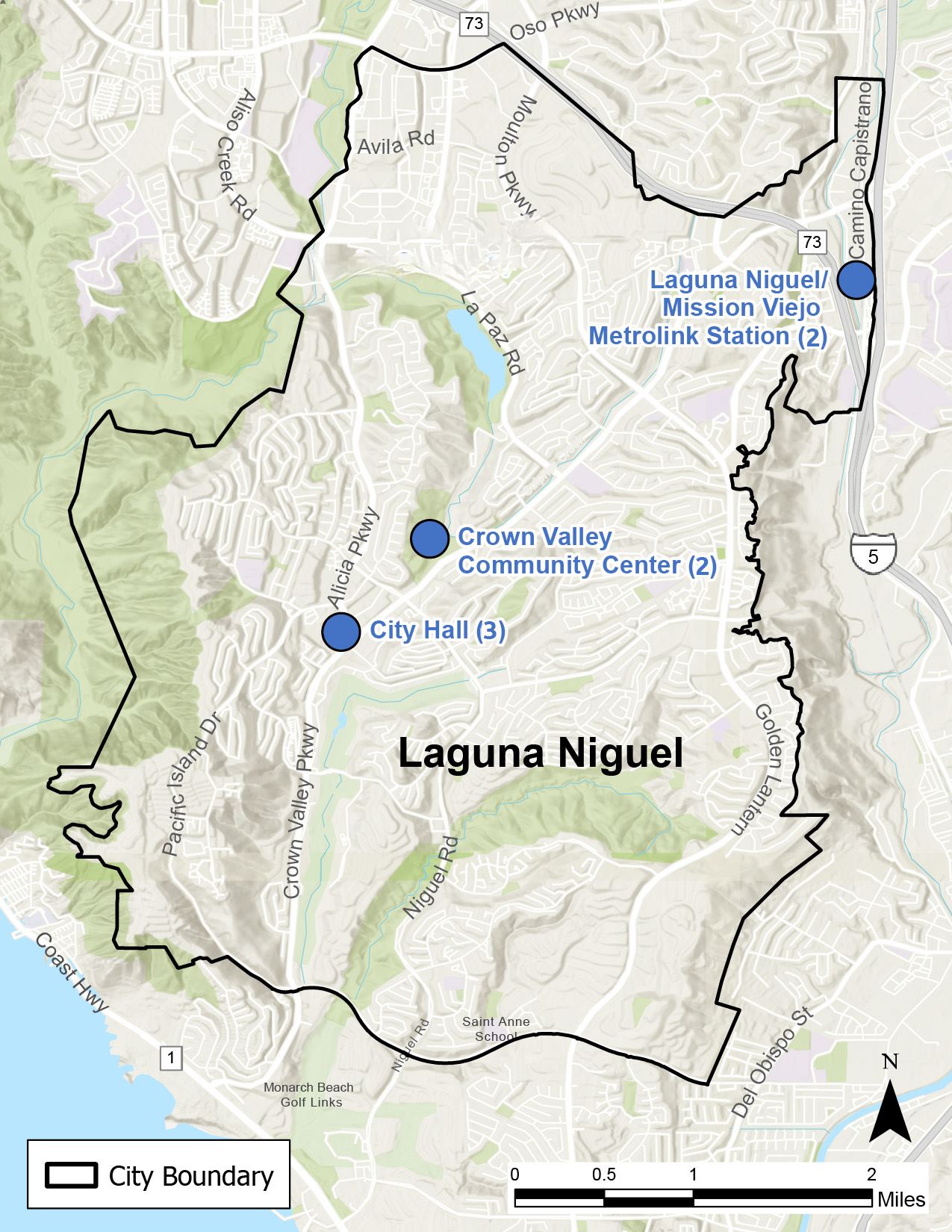 Laguna Niguel EV Charging Stations Locations Maps